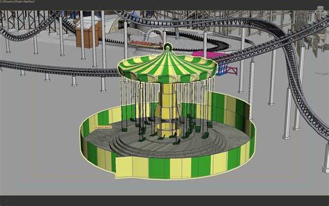 Amusement Park 3d Model Cgtrader