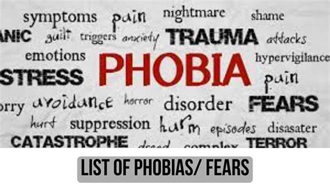 A Comprehensive Guide To List Of Phobiasfears Types Causes Symptoms And Coping Strategies