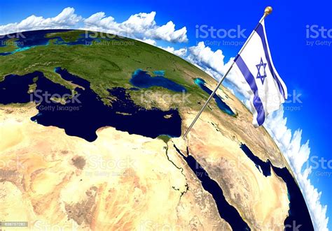 Discover sights, restaurants, entertainment and hotels. Israel National Flag Marking The Country Location On World ...