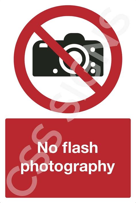No Flash Photography Sign Sign Shop Ireland Css Signs