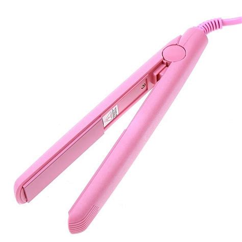 Mini Cheap Pink Electronic Hair Flat Iron Straightener Straightening 2