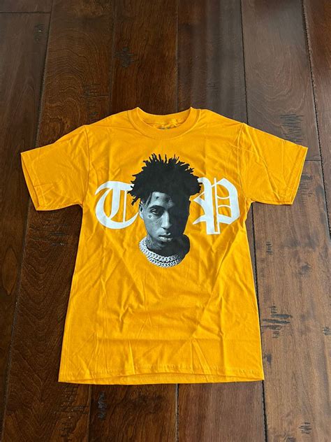 Vlone Vlone X Nba Youngboy Peace Hardly Tee Yellow Small Grailed