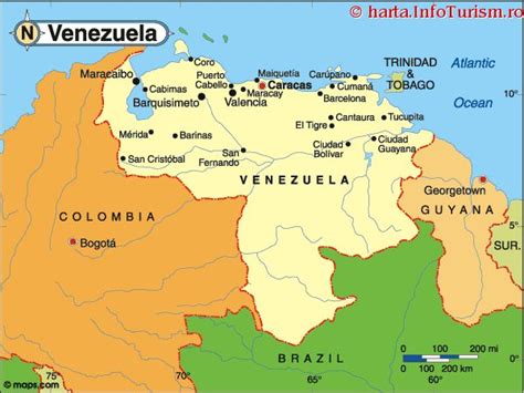 Harta Venezuela Consulta Harta Politica A Venezuelei Pe Infoturismro