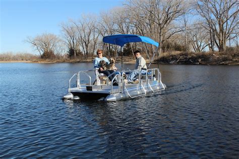 Pontoon Boats — Hotwoods In 2021 Pontoon Boat Boat Small Pontoon Boats