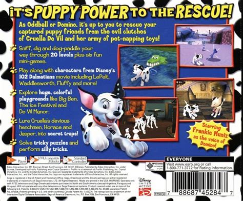 Disneys 102 Dalmatians Puppies To The Rescue 2000 Dreamcast Box