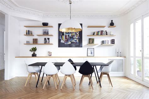 Salle à manger pour séjour. Salle à manger scandinave parisienne - Scandinave - Salle ...
