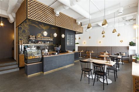 Fantastic Coffee Shop Interior Design Unique Style Cafe Bar Counter Decoration
