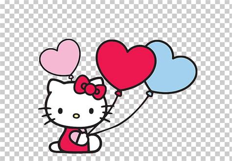 Hello Kitty Balloon Png Clipart Area Artwork Balloon Birthday