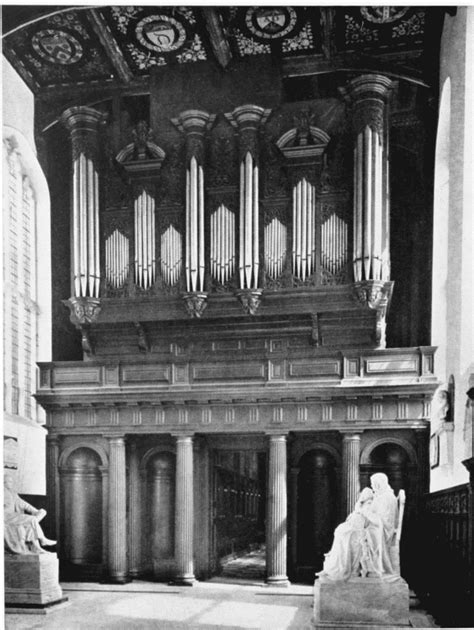 Plate 258 Trinity College Chapel Screen Organ Case And