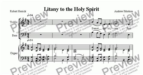 Litany To The Holy Spirit Download Sheet Music Pdf File