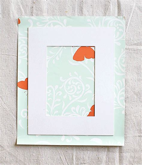 Diy Personalize The Matte In Your Frame With Pretty Scrapbook Paper