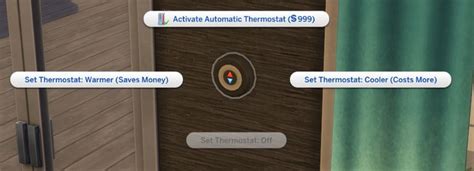 Automatic Thermostat Seasons Sims 4 Seasons Sims 4 Mods Sims 4