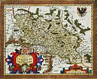 Map of Silesia from the end of the 16th century according to A ...