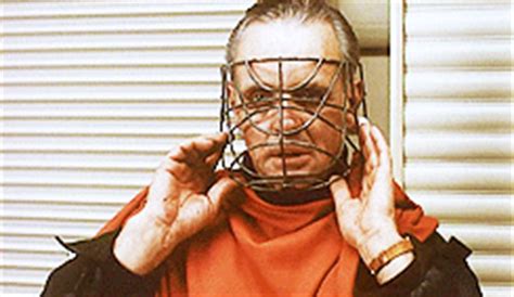 Gmasking resin hannibal lecter halloween party mask replica(coffee). Hannibal Lecter Mask Tests from Silence of the Lambs GIFs