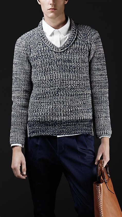 Mens Knitted Sweaters And Cardigans Burberry Sweaters Menswear
