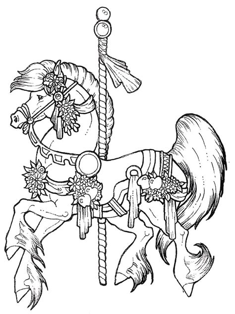 They will provide hours of coloring fun for kids. Carousel Horse - Stamplistic
