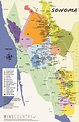 Sonoma County Wine Country Maps - Sonoma - Printable Napa Winery Map ...