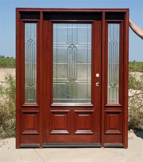 Modern technology has given us the ability to provide style & beauty in a variety of materials to available in gliding or swing. Exterior Doors prefinished in luscious chocolate cherry ...