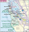San Mateo County Map, Map of San Mateo County | San mateo county ...