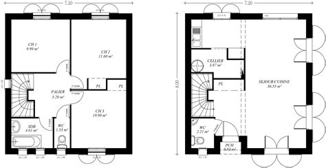 Plan Maison Etage 80m2 Bricolage Maison Et Décoration