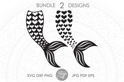 Mermaid Tail Svg Heart Shaped Scales Png Clipart Cut Sexiz Pix