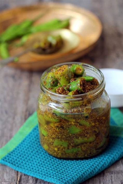 Green Chilli Pickle Recipe North Indian Style Hari Mirch Ki Achar