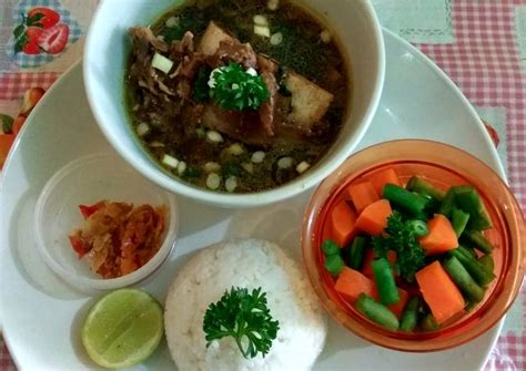 Masak rawon di atas api kecil sampai kuah mendidih dan daging empuk. Resep Rawon Iga plus Daging Sapi No MSG oleh Victorya Amel Kireine - Cookpad