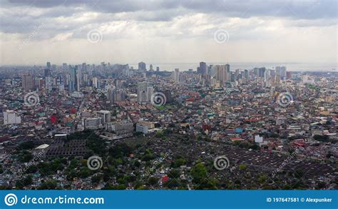 Manila The Capital Of The Philippines Aerial View Stock Image
