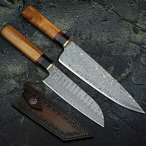 Good kitchen knives neatly cut without compromising the natural flavors of ingredients. Handmade Chef Knife Japanese Santoku Kitchen Knives Home ...