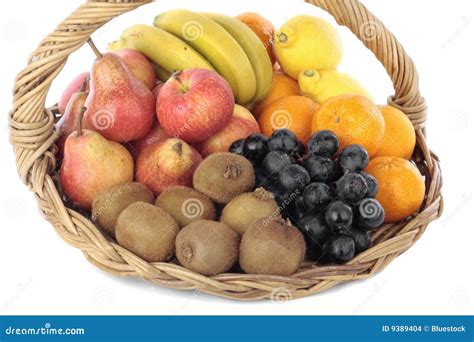 Fruit Selection On Basket Stock Photo Image Of Lemon 9389404