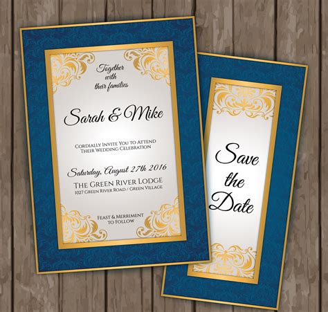 Details Card Wedding Template