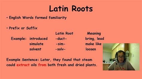 Vocabulary Strategy Latin Roots Youtube