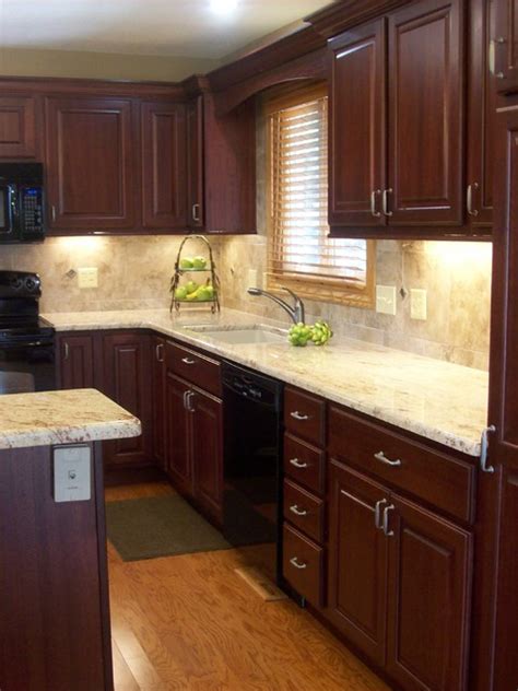 Kitchen cabinets and flooring cherry wood kitchen cabinets cherry wood kitchens dark wood cabinets dark wood kitchens wood floor kitchen white cabinets kitchen with hardwood floors gel stain cabinets kitchen idea of the day. 16 Classy Kitchen Cabinets Made Out Of Cherry Wood