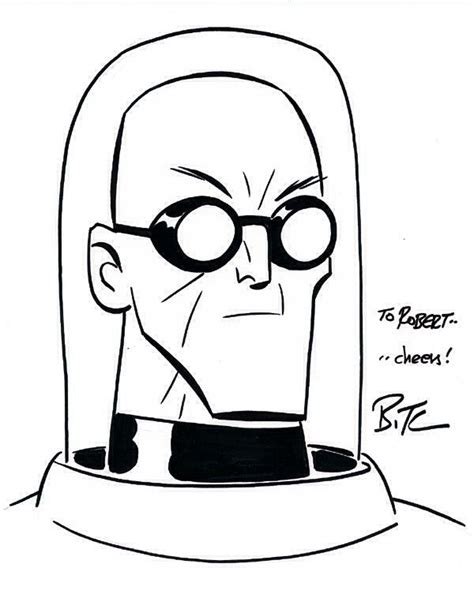 After his wife became terminally ill, dr. Mr Freeze Sketch by Bruce Timm | Рисовать, Бэтмен, Комиксы