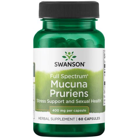 Swanson Premium Full Spectrum Mucuna Pruriens 400 Mg 60 Caps Swanson Health Products