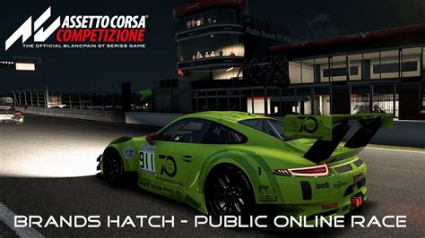 Assetto Corsa Competizione Brands Hatch Public Multiplayer Youtube