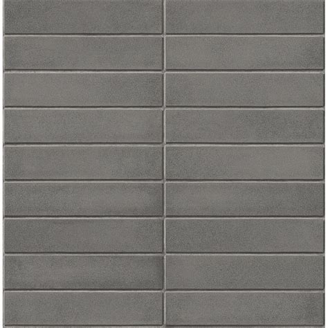 2540 24025 Midcentury Modern Dark Grey Brick Wallpaper By A