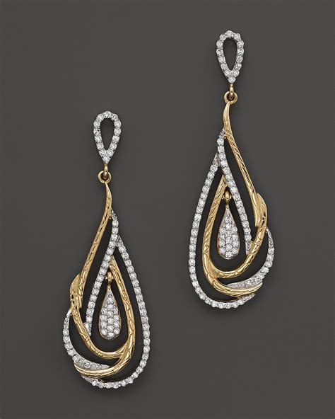 Diamond Drop Earrings In 14k Yellow Gold 35 Ct Tw Bloomingdales
