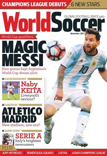 World Soccer Magazine November 2017 Back Issue