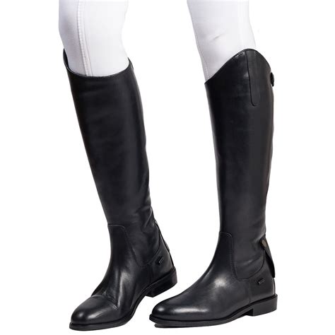 Ladies Horse Riding Tall Equestrian Equi Leather Walking Outdoor Plain