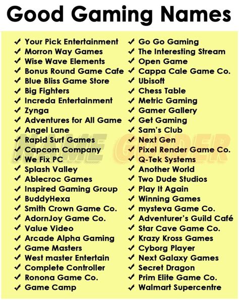300 Best Game Company Name Ideas Name Guider