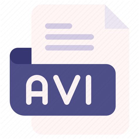 Avi File Type Format Extension Document Icon Download On Iconfinder