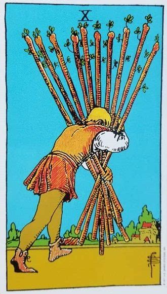 In a health tarot reading, the ten of wands reversed indicates that you may be lessening the stress or burdens that were having a negative impact on your health which should see your symptoms improve. 10 Of Wands | Tarot card | Psychic Reading | Predict My future