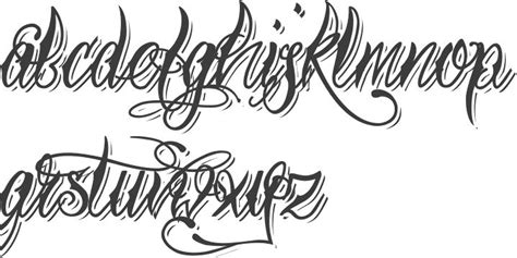 The olde gangsta font family is meant to represent a more chicano american street gang type of stylization. Pin by Khan Huitema on Tattoo's | Tattoo fonts cursive ...
