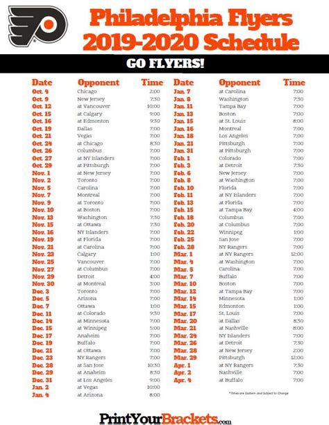 Printable Flyers Schedule 2024 2025 Nhl Playoffs 2024 Schedule