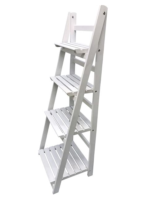 Buy Eazygoods4 Tier Ladder Shelf Display Unit Folding Book Stand