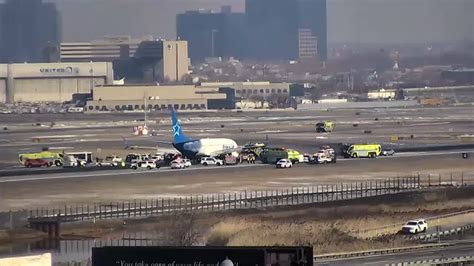 Plane Makes Emergency Landing At Newark Airport After Reports Of Fire