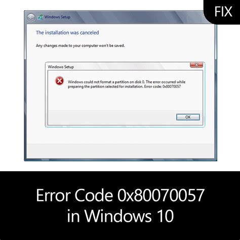 Windows 10 0x80070057 Solved Error 0x80070057 Failed