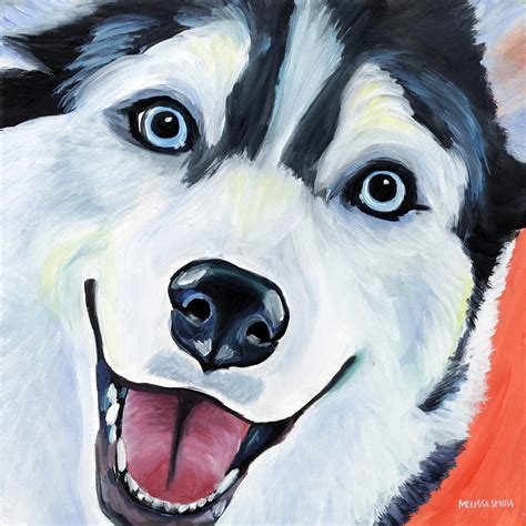 Husky Painting By Melissa Smith