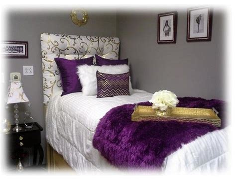 42 Purple Dorm Room Ideas Bedspreads Home Decor